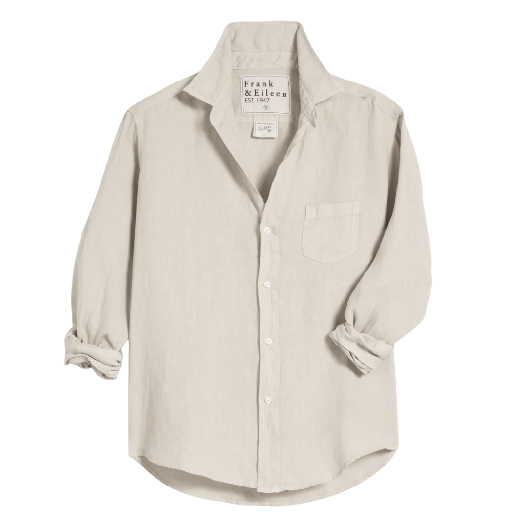 Eileen Relaxed Button-Up Shirt in Sand