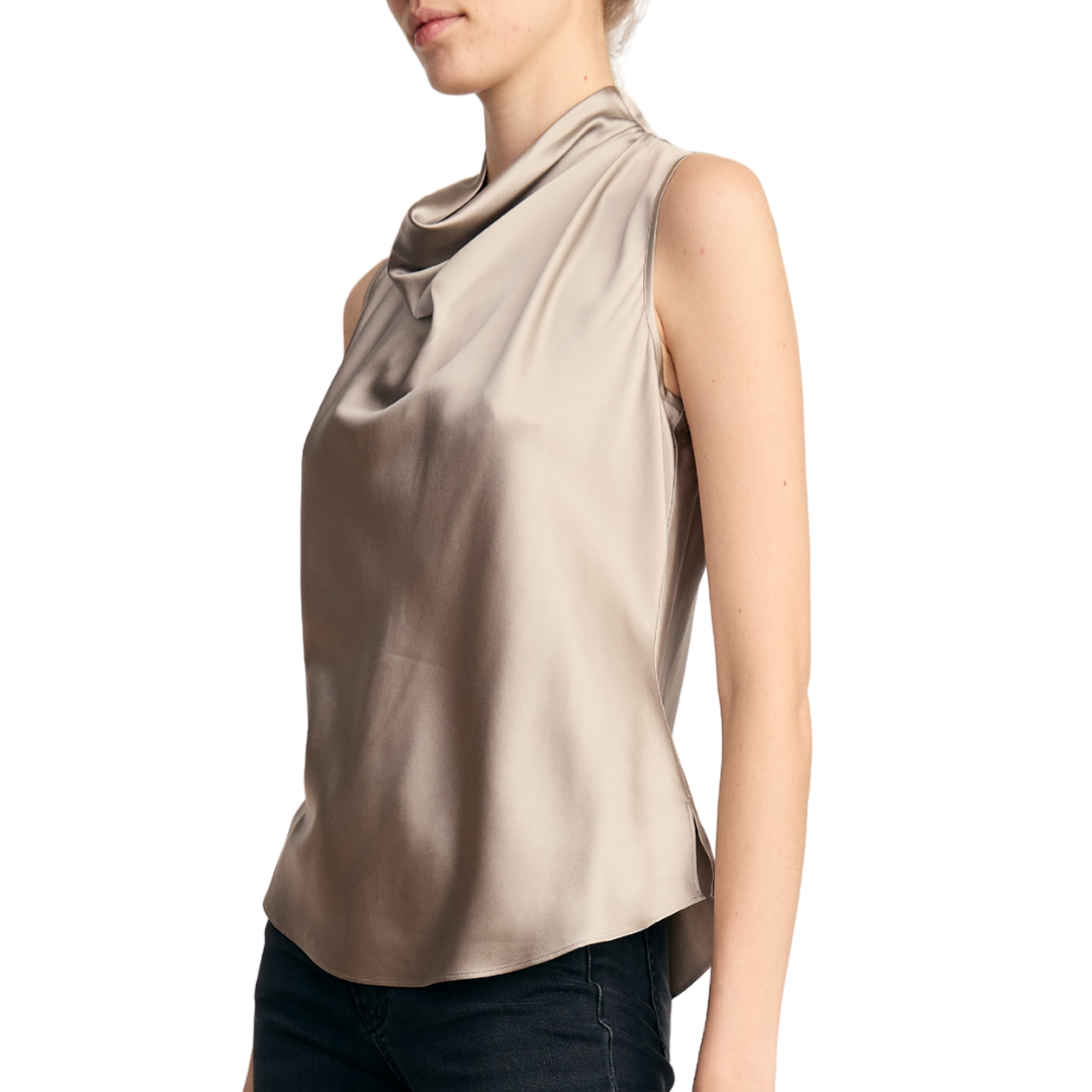 Tam Sleeveless Blouse in Pewter