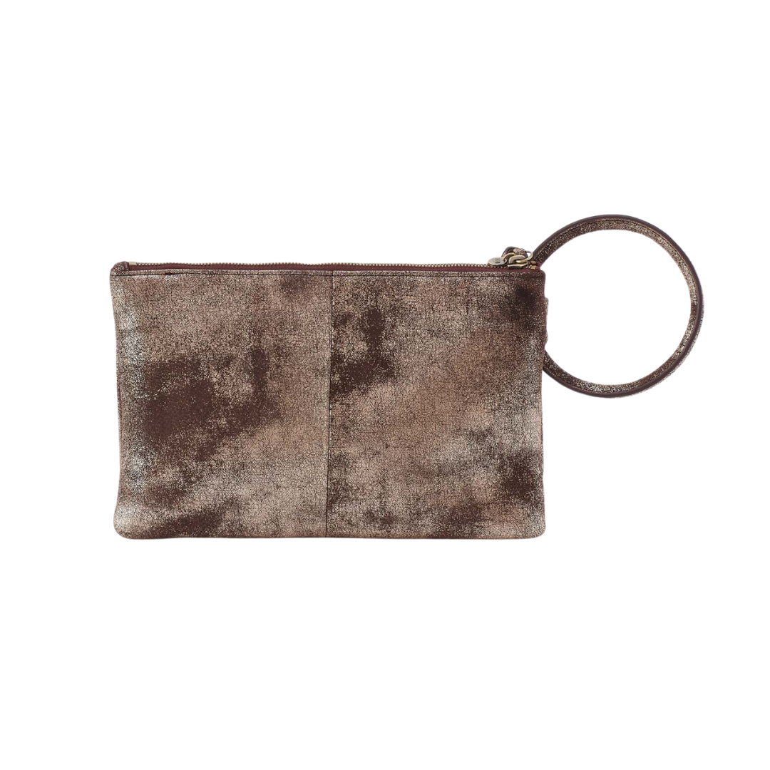 Sheila Soft Ring Clutch in Cocoa Platinum
