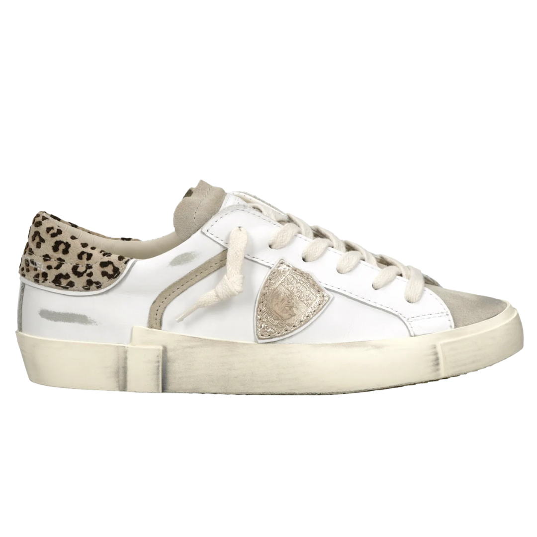 Prsx Sneaker in White Mud Animal-Print