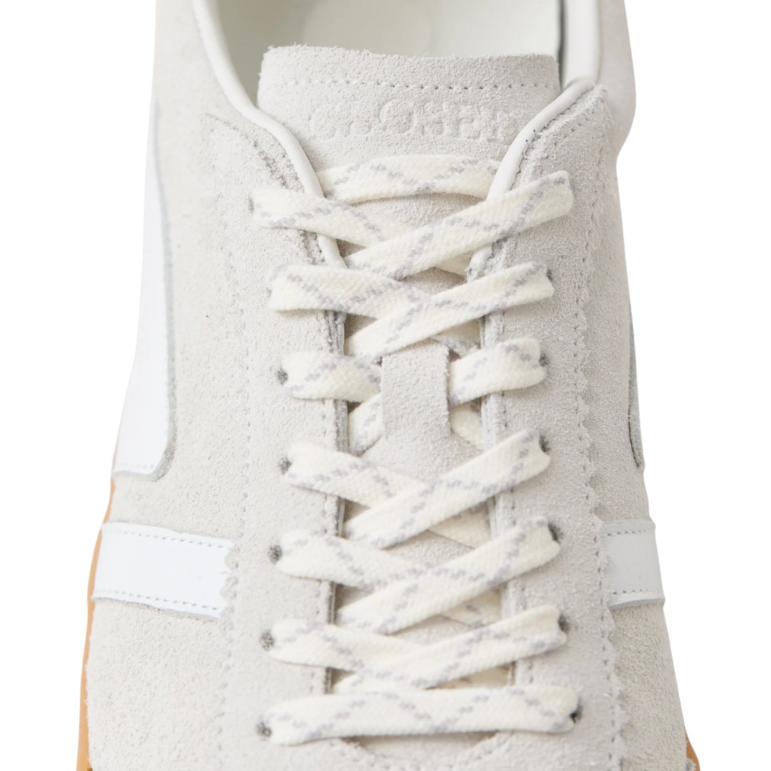 Suede Sneaker in White