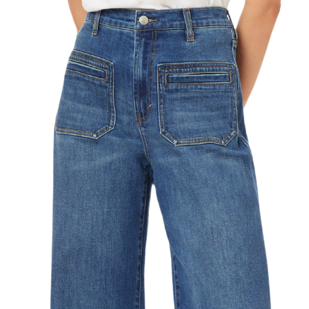 Emerson Patch Pocket Relaxed Flare in Bay