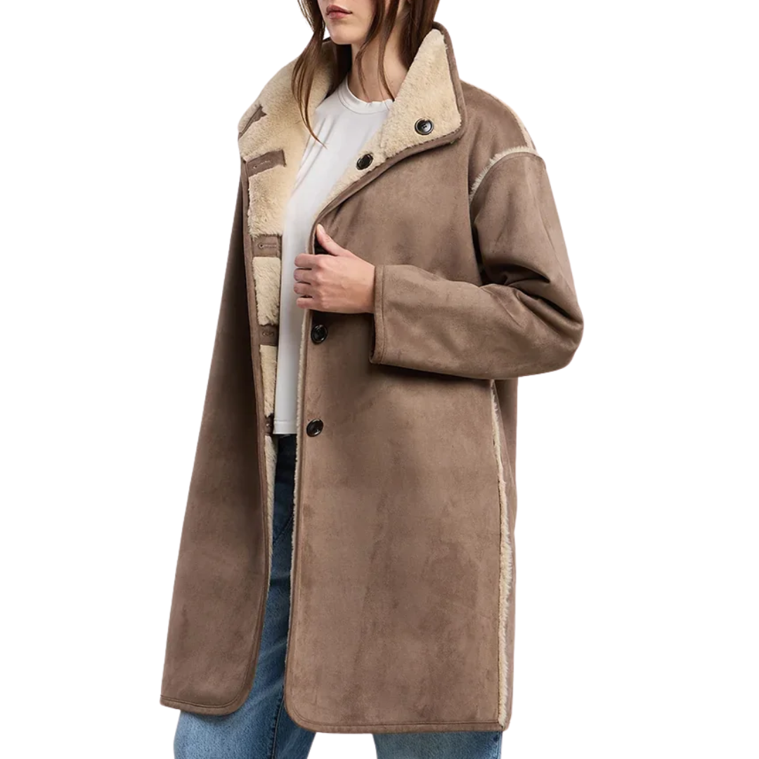 Yves Reversible Jacket in Faded Coco
