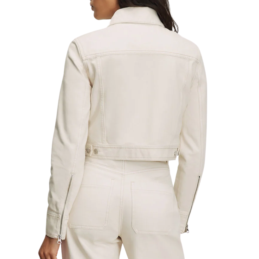 Patty Moto Jacket in Ecru