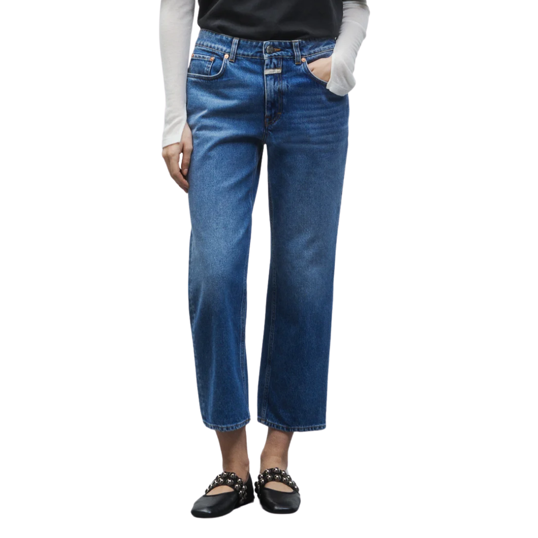 Milo Straight Jeans in Mid Blue