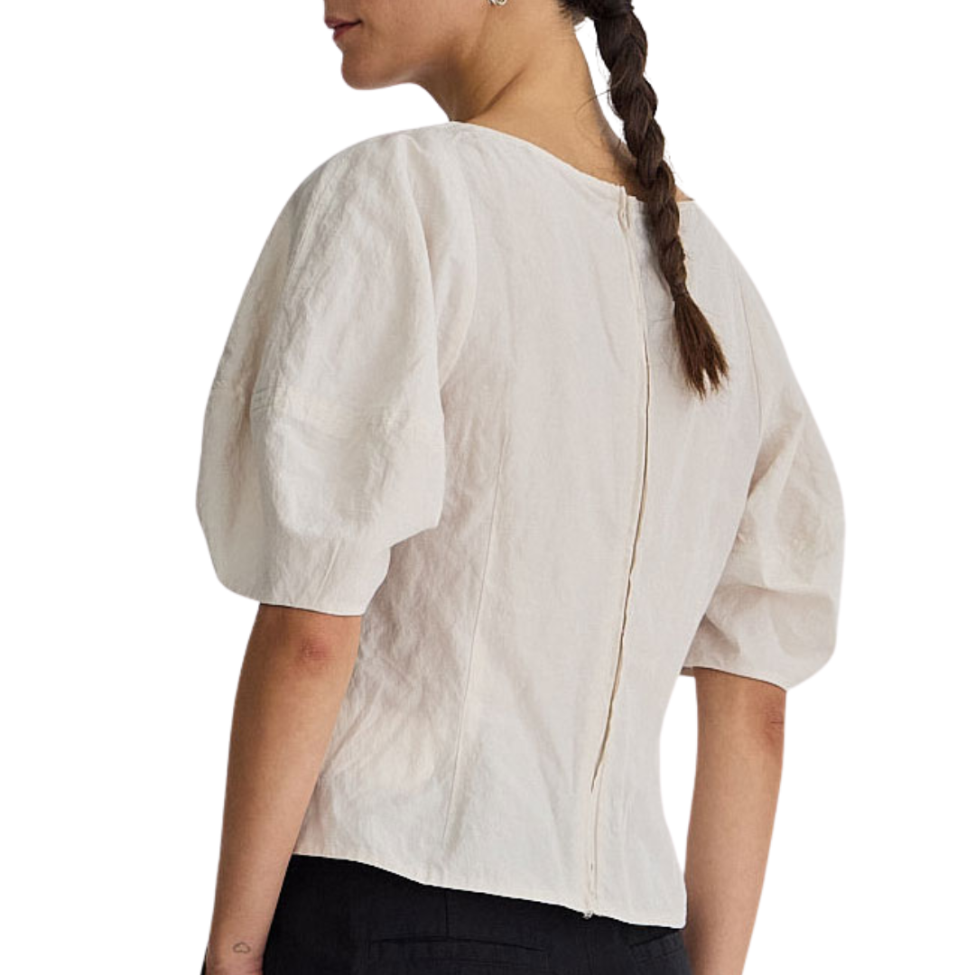 Scoop Neck Lina Top in Birch
