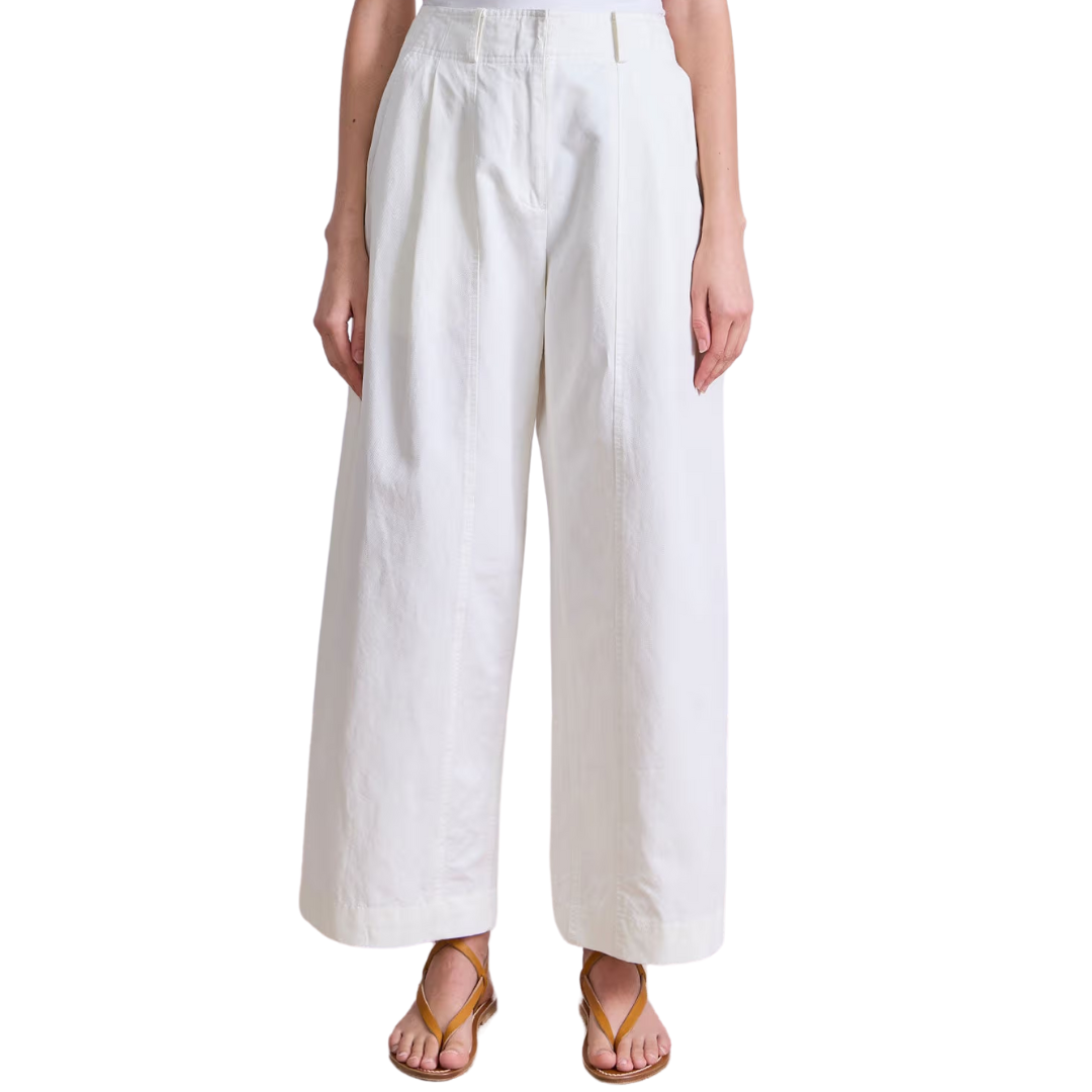 Cropped Cybil Trouser in Cream