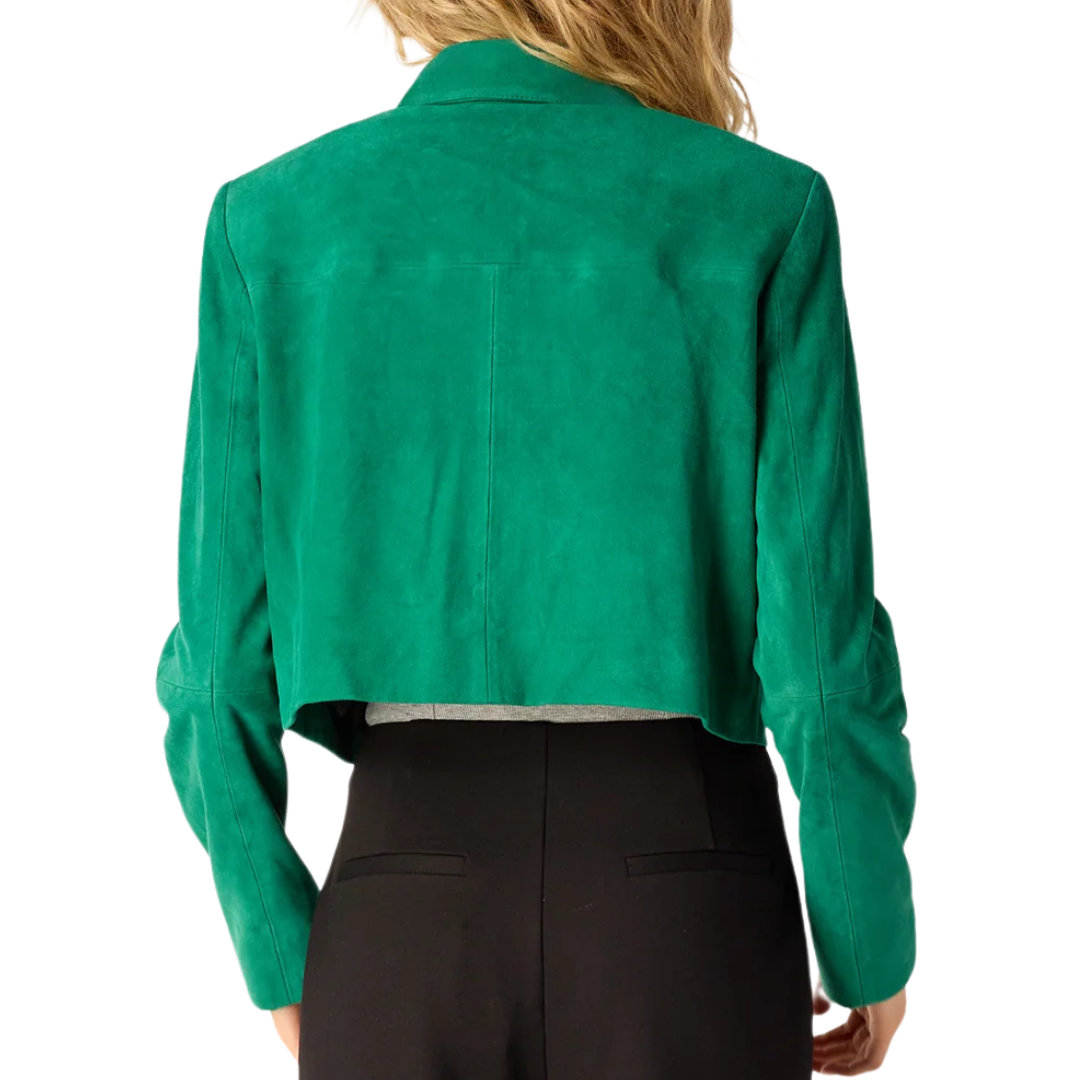 Sullivan Suede Jacket in Verdant