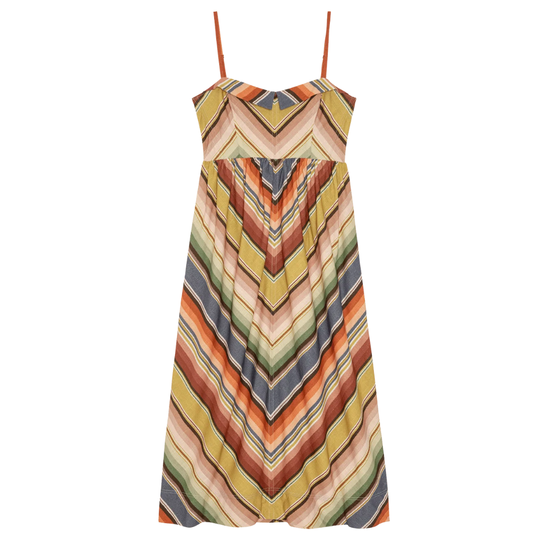 The Verse Dress in Davenport Stripe