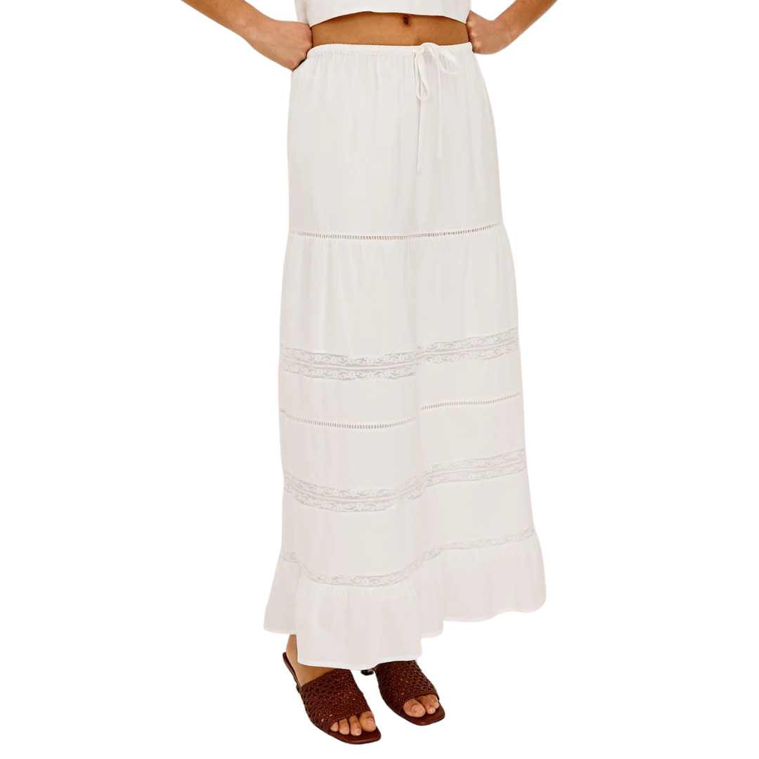 Hettie Skirt in White