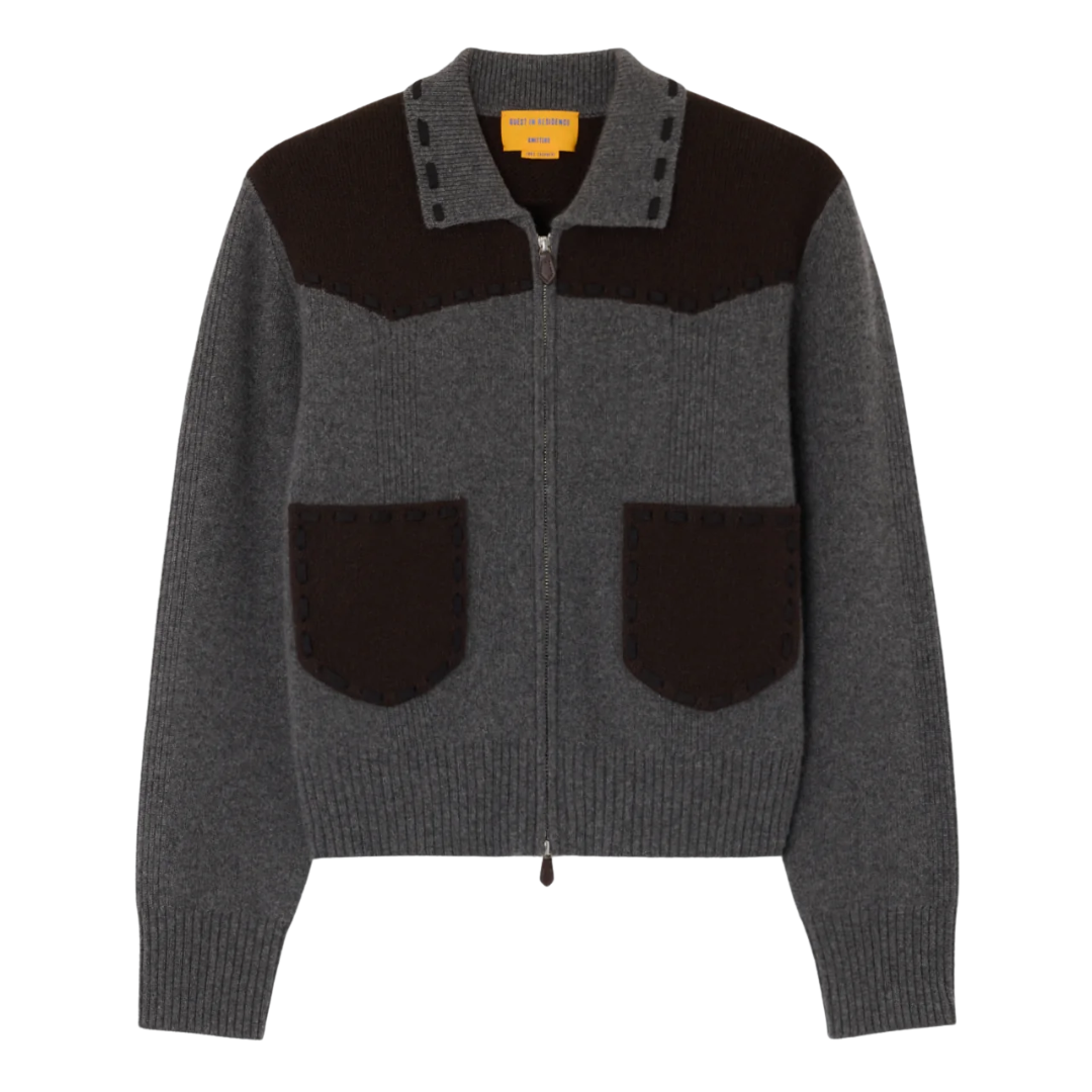 Saddle Up! Jacket in Charcoal/Burnt Cocoa