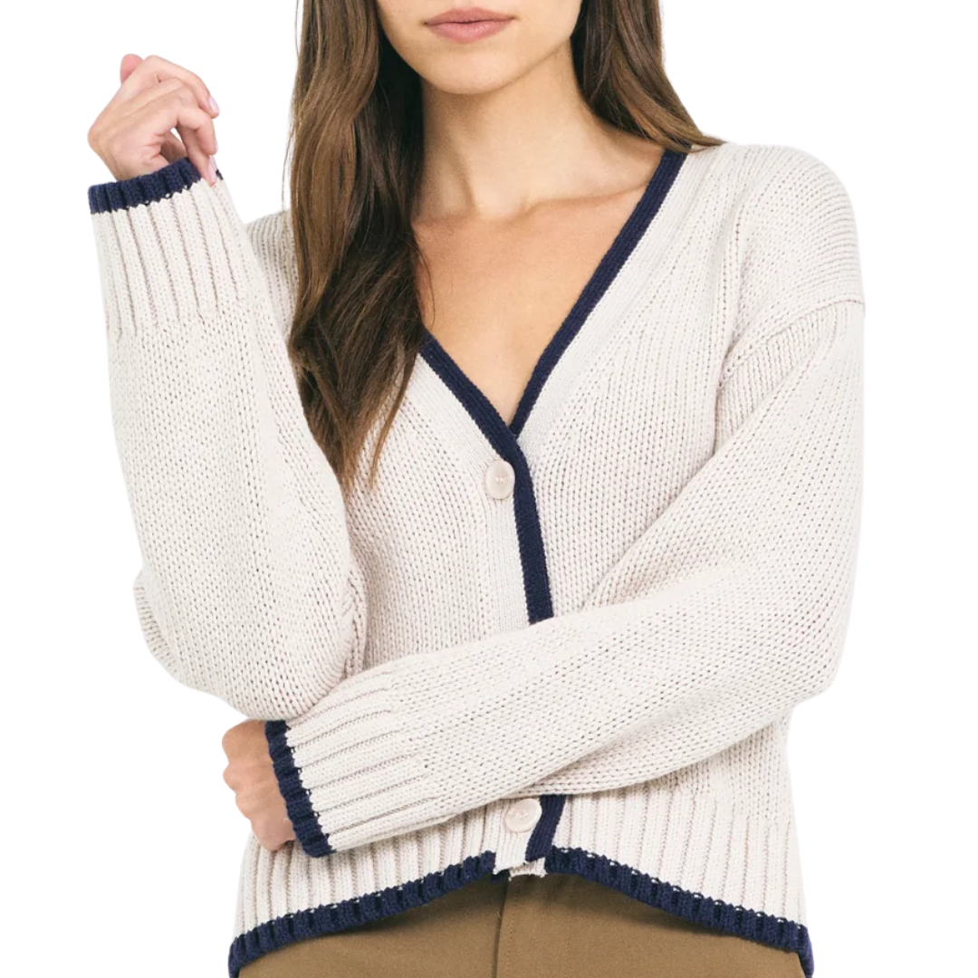 Mallory Cardigan in Canvas