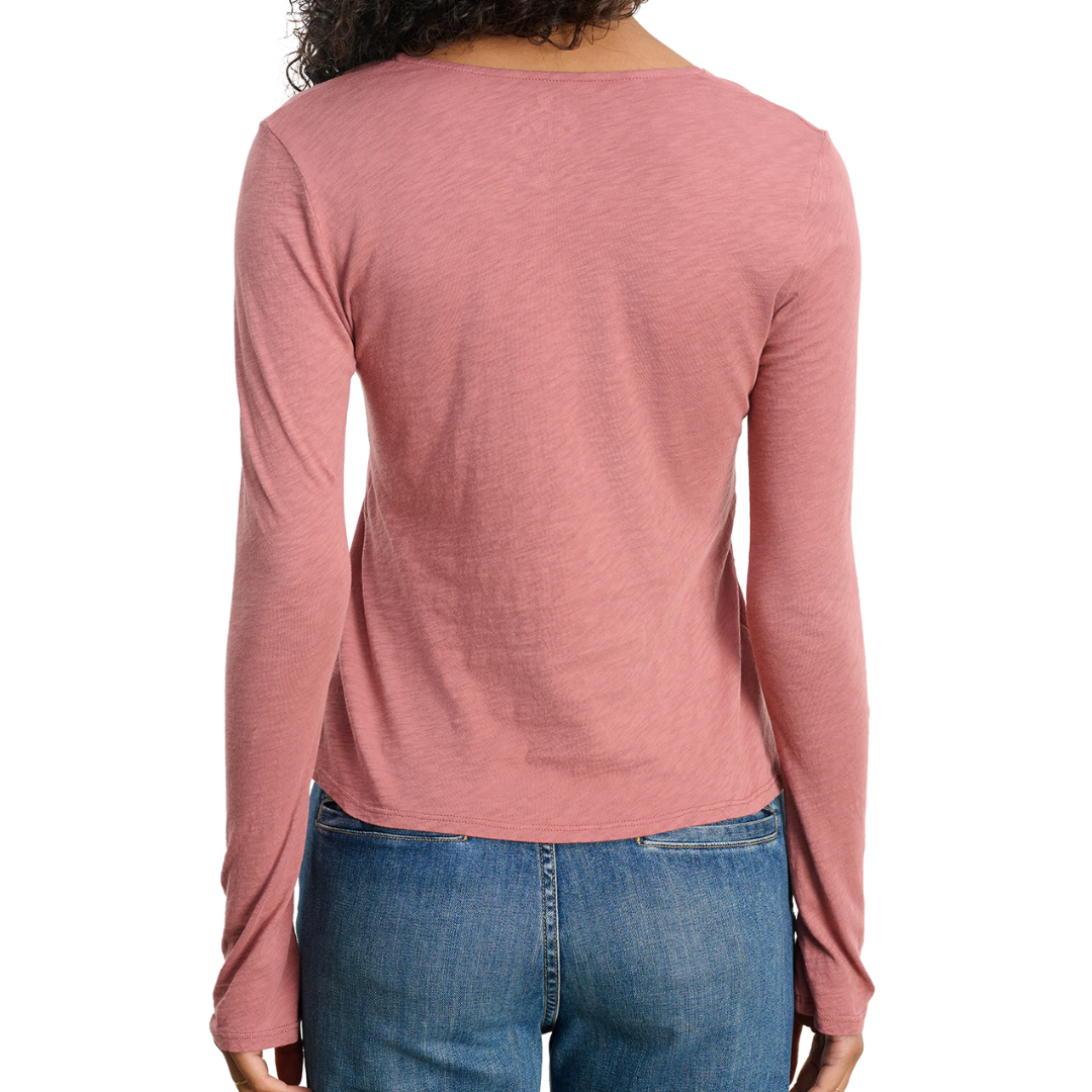 Nessa Top in Dark Blush