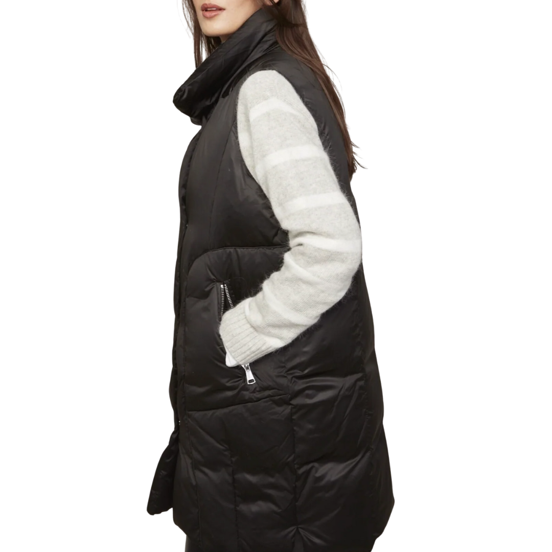 Padma Down Vest in Black