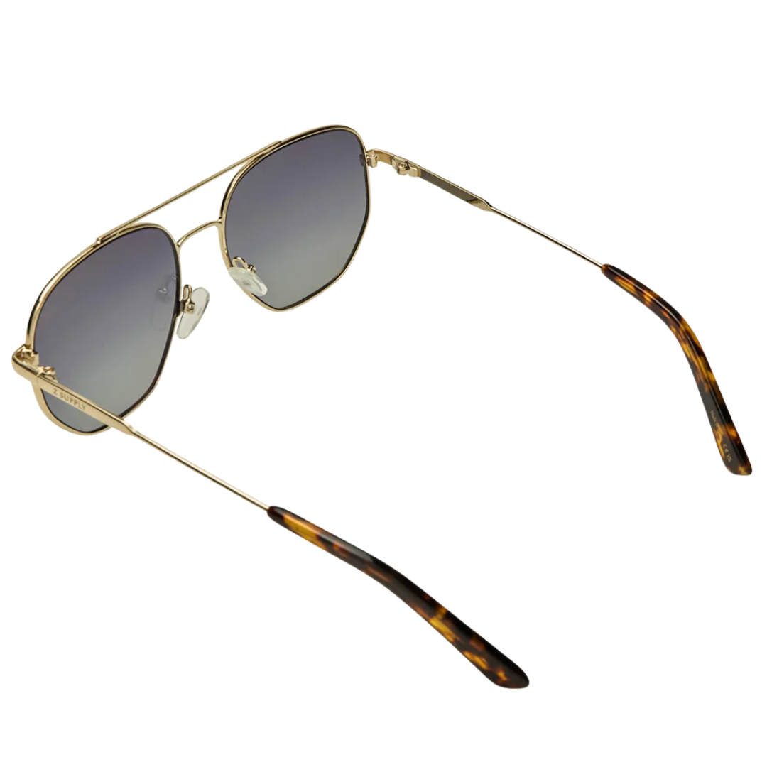 Highway Polarized Sunglasses in Tort Gold - Gradient