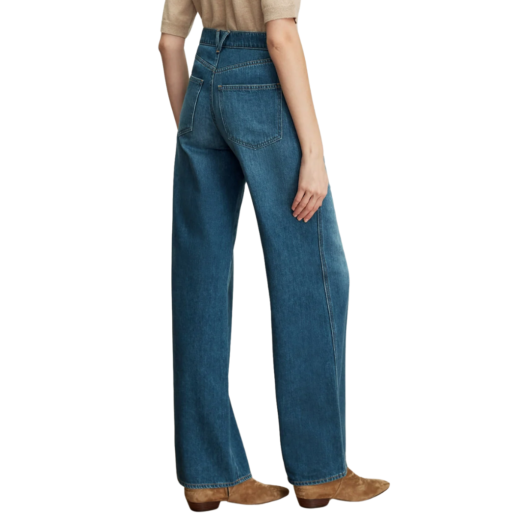 Kasey Wide-Leg Jean in Bright Blue
