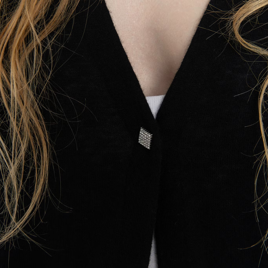 Manylla Cashmere Cardigan in Black