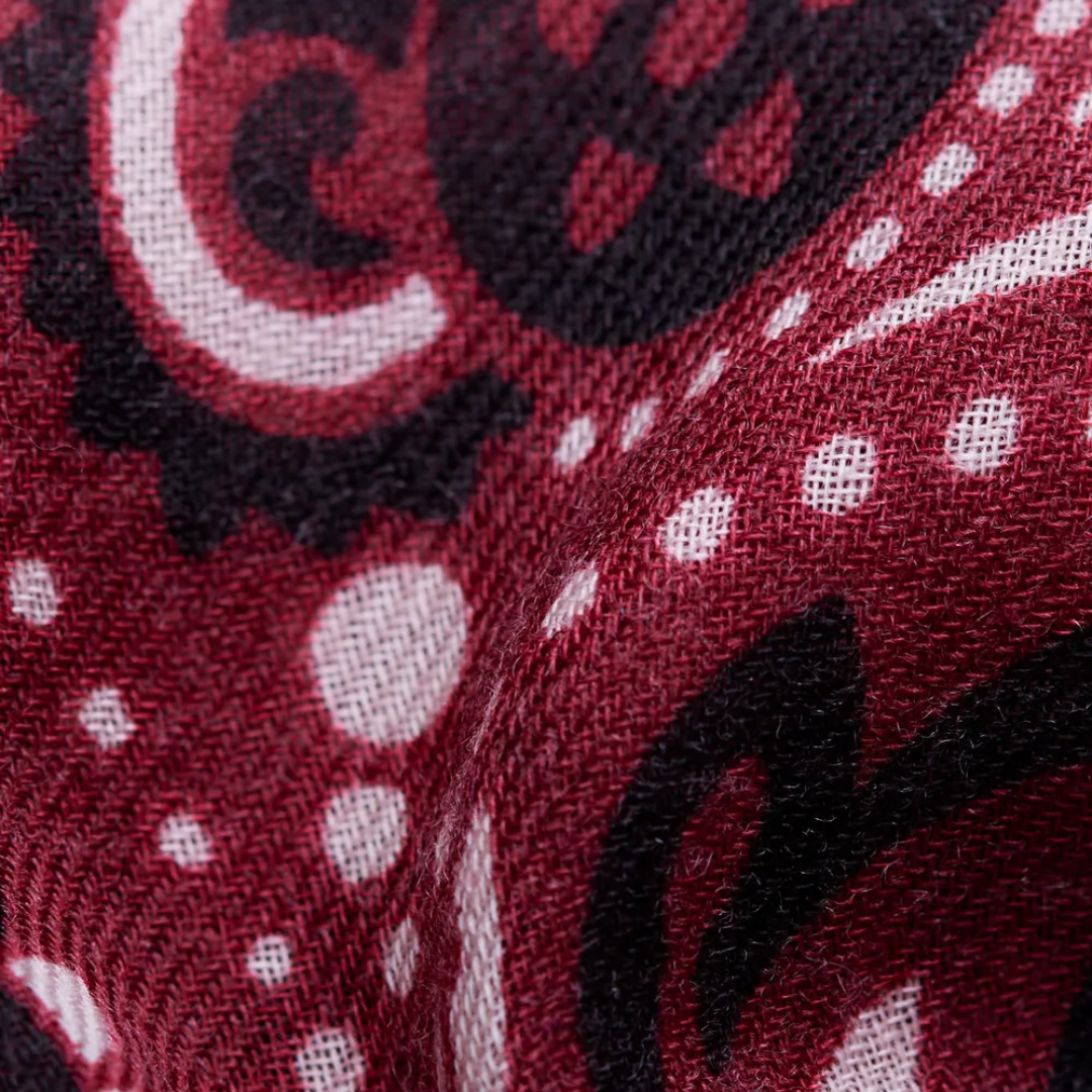 Bandana Wool Cashmere in Bordeaux