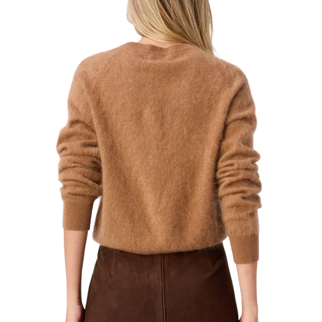 Dorian Cashmere Cardigan in Caramel