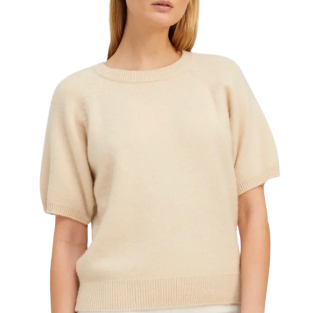 S/S Raglan Tee in Ivory