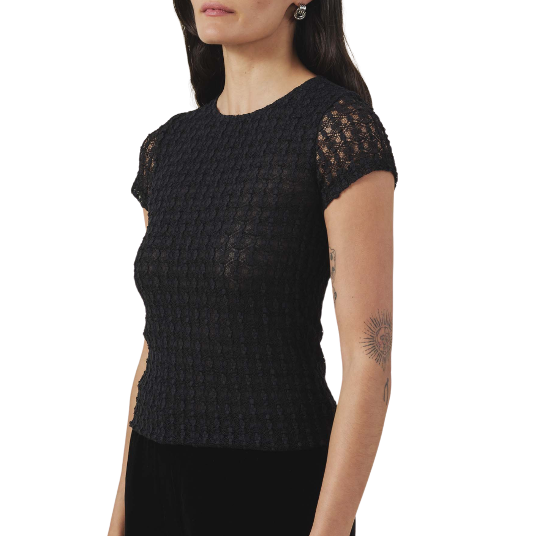 Tracy Lace Top in Black