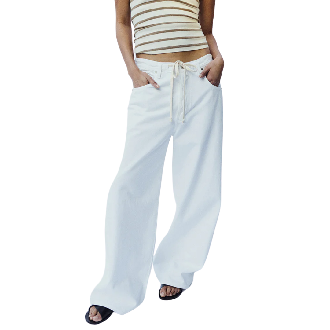 Brynn Drawstring Trouser in Tulip