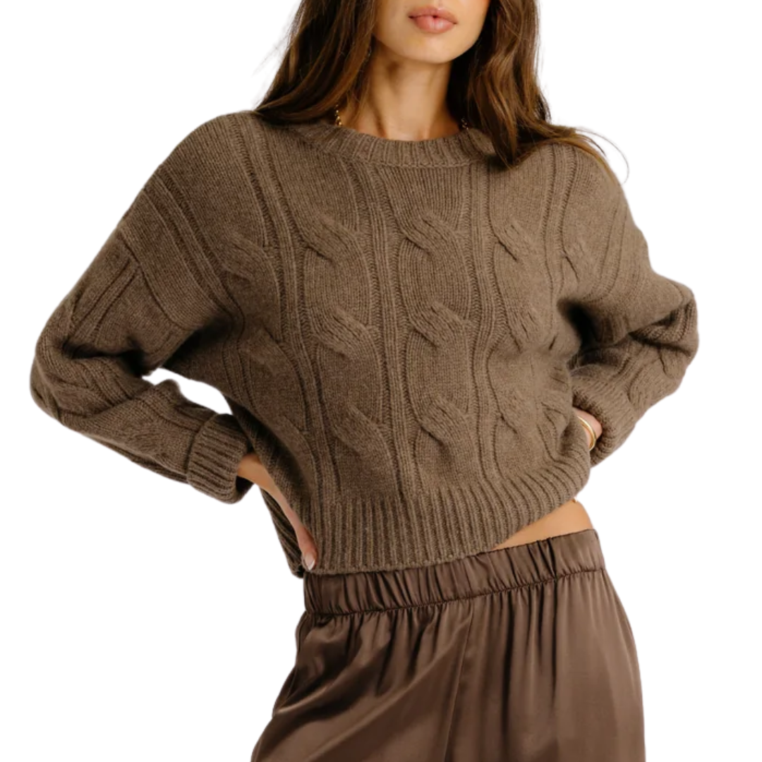 Tristan Crew Cable in Swiss Brown