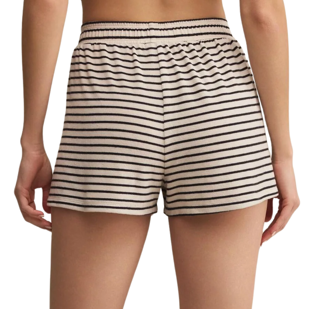 Luxe Stripe Short in Crystal