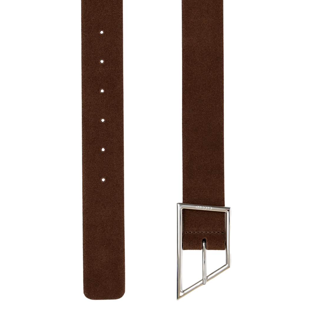 Leather Belt in Mahogany Brown