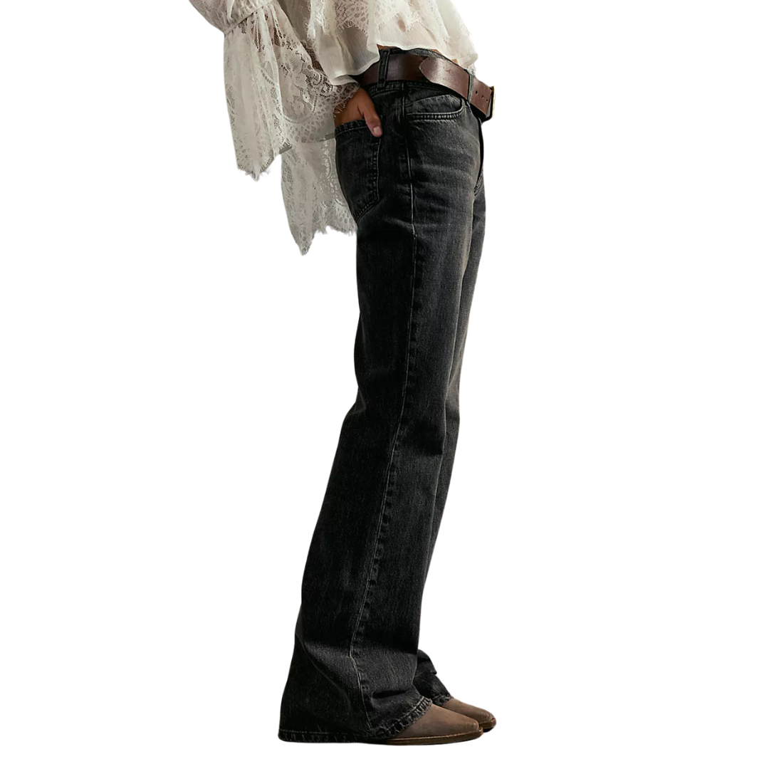 We The Free West Coast Flare Jeans in Berry