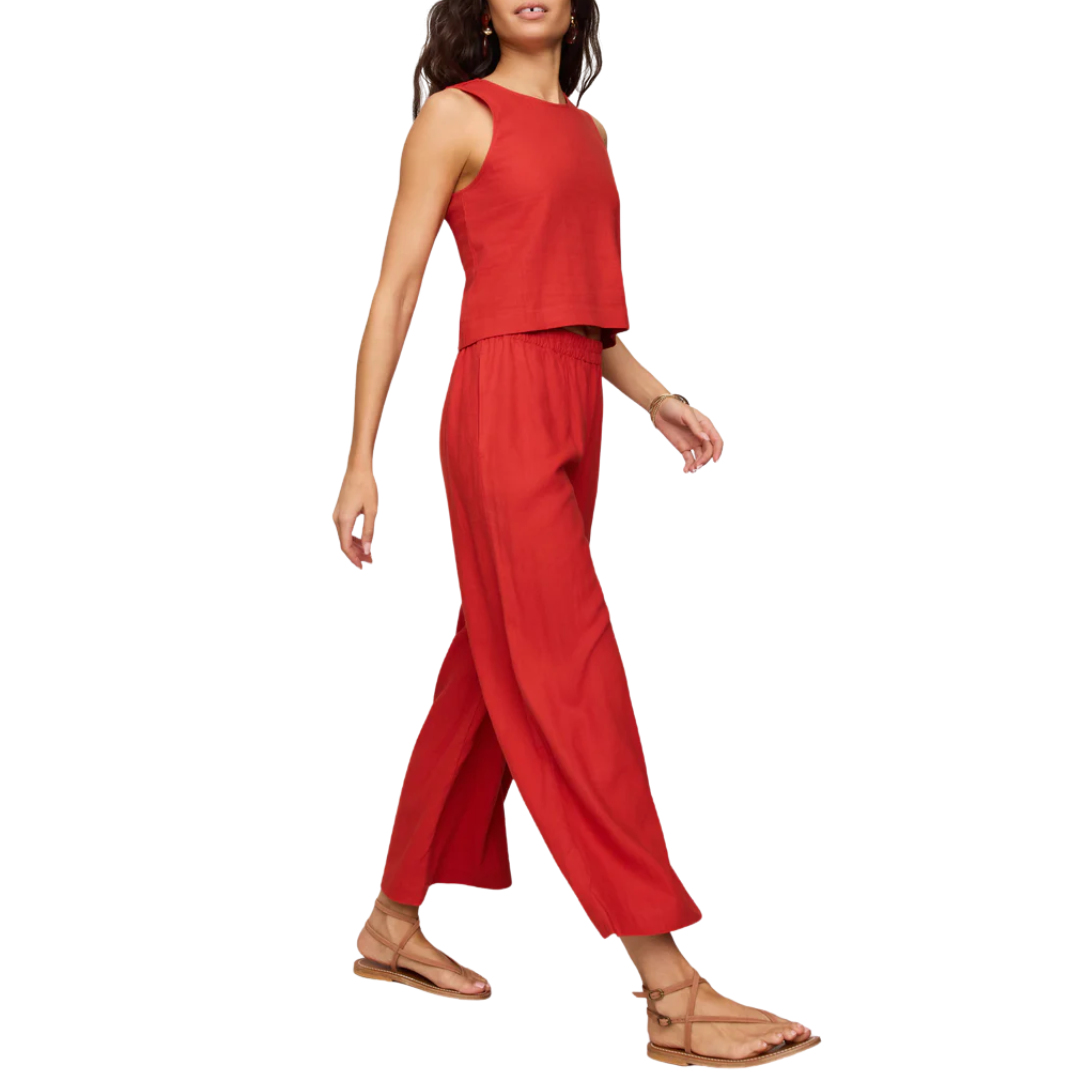 Meryl Midi Skirt in Chili Pepper
