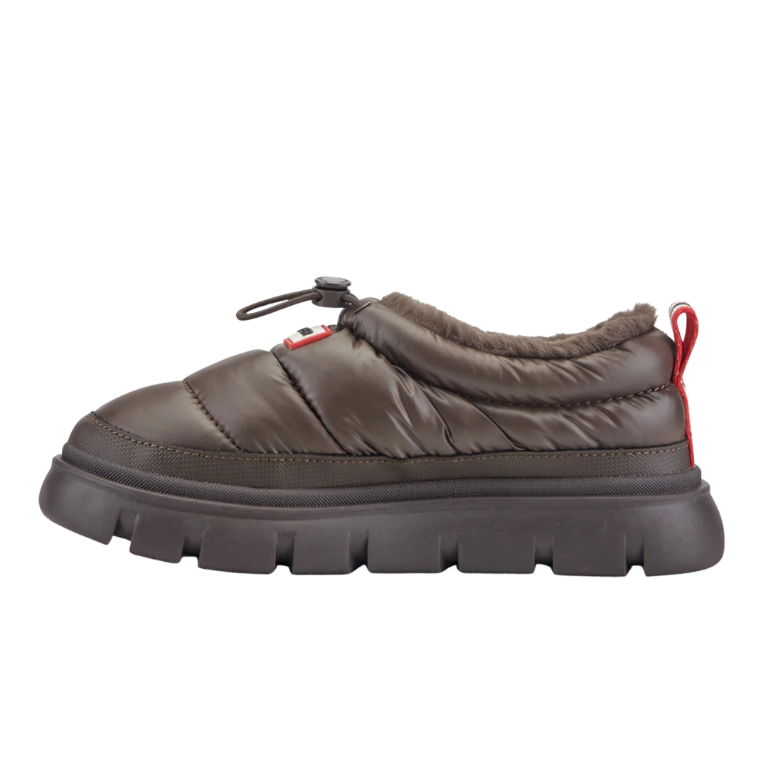 Madi Insulated Water Resistant Slip-on Mules in Dark Brown