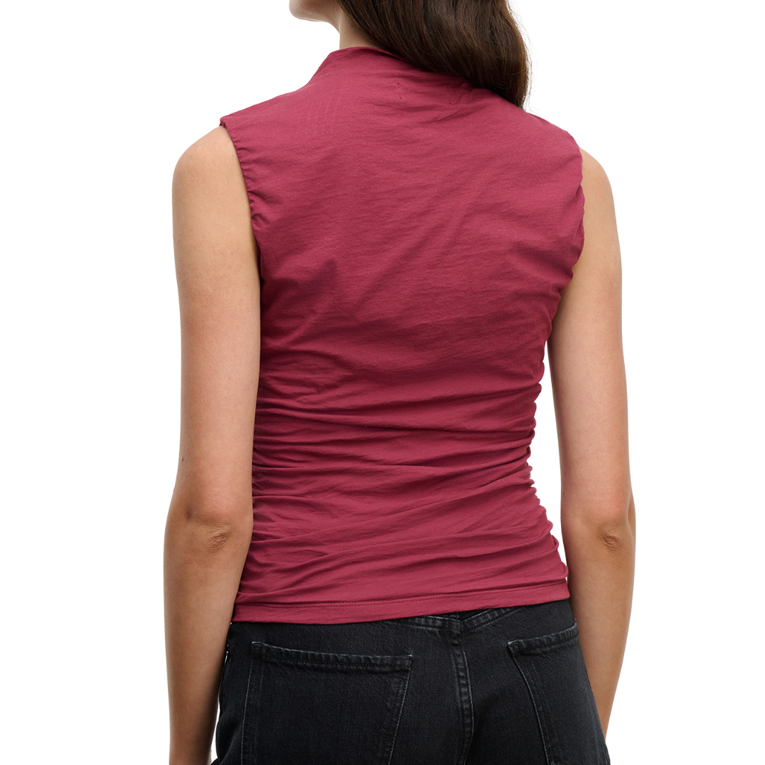 Madeline Sleeveless Top in Cherrywood