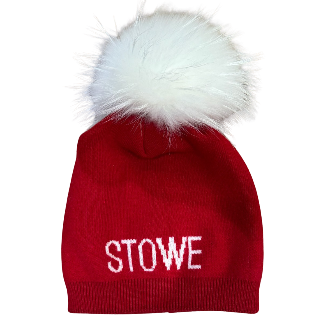 Stowe Pom Hat in Red
