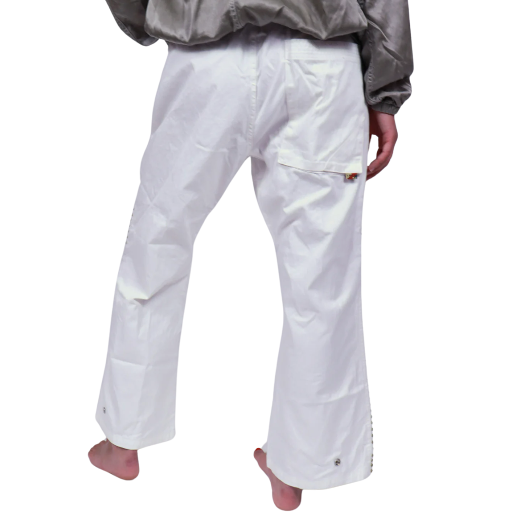 Canyonkid Japanese Twill Homestud Karate Pant in Supervintage White