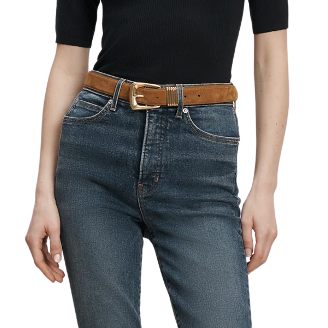 Arch Suede Belt in Acorn