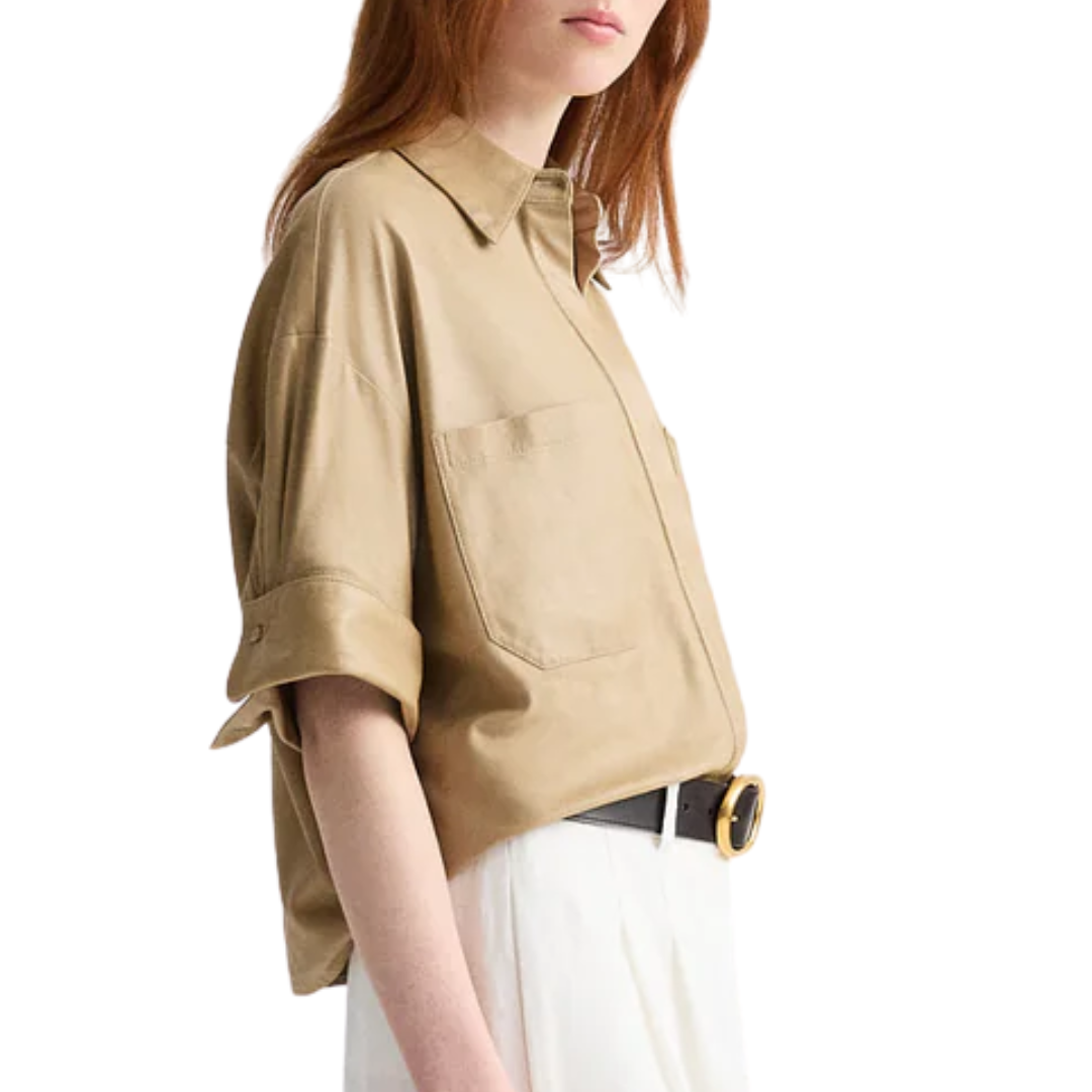My Newest Mistake Shirt in British Khaki