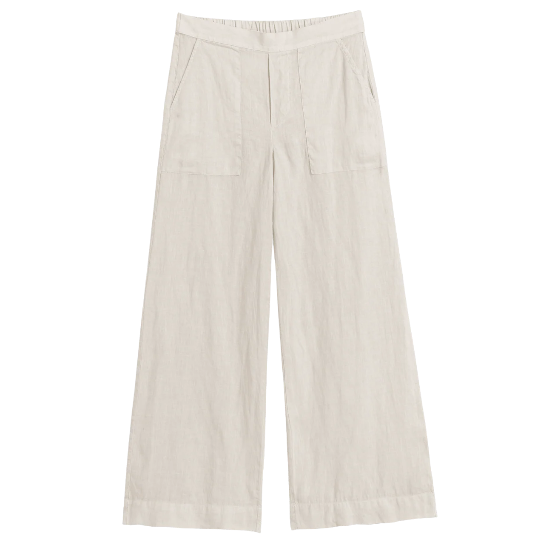 Madeline Patch Pocket Pull-On Pant in Sand