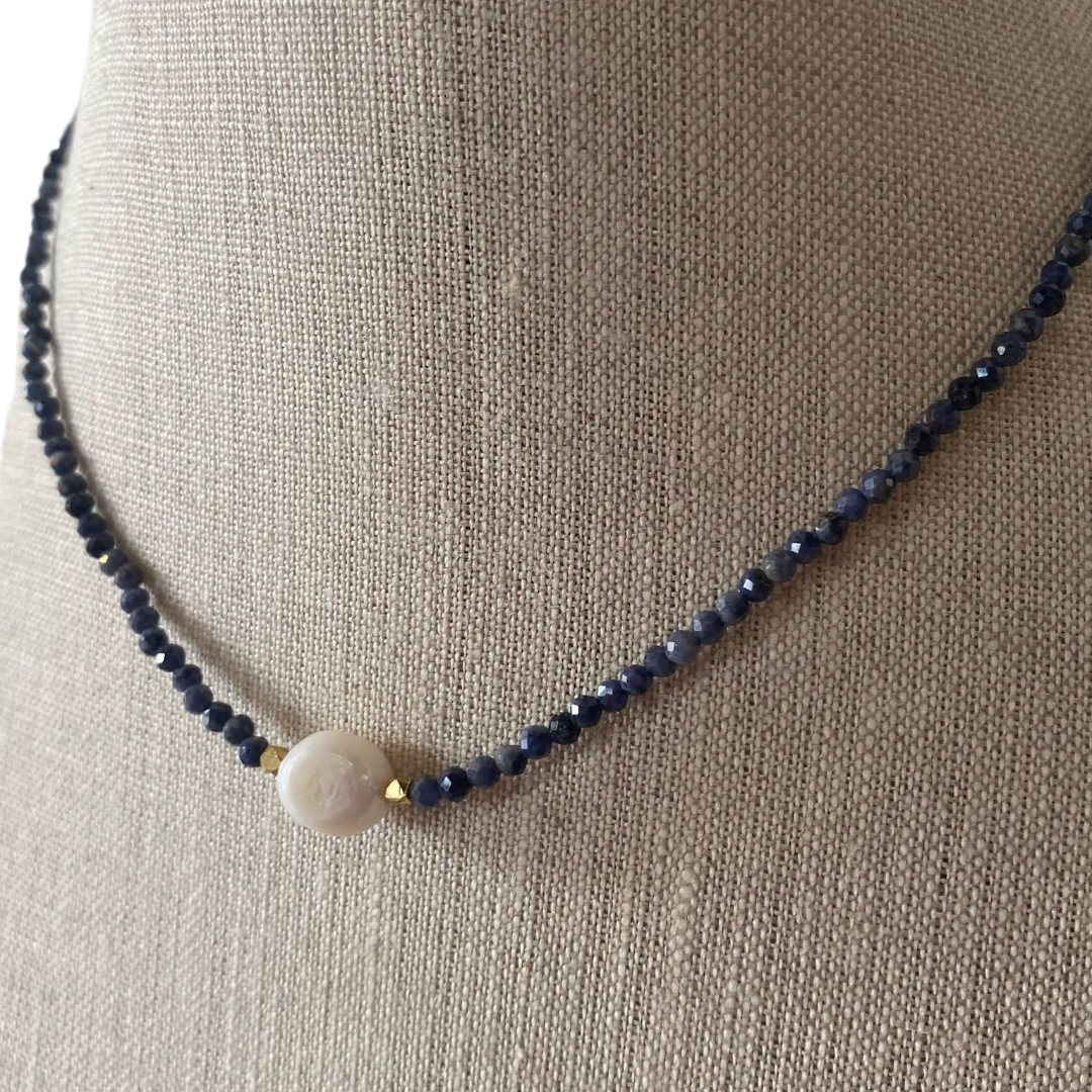 Jenny Necklace in Blue Sapphire