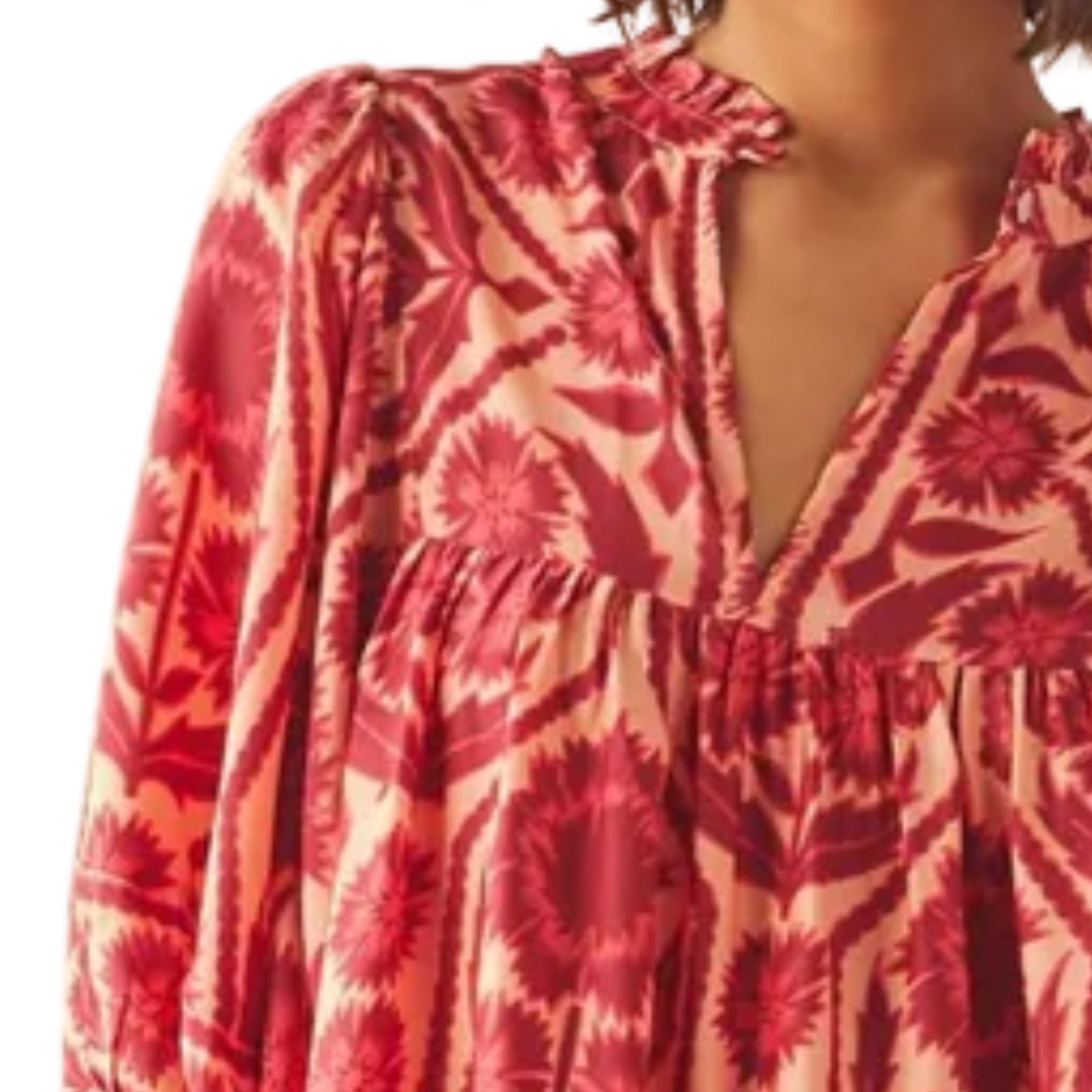 Wren Mini Dress in Tessa Goji