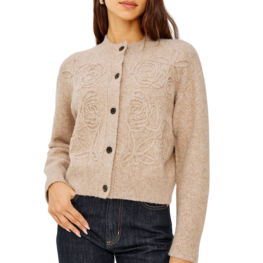 Coralee Cardigan in Sand