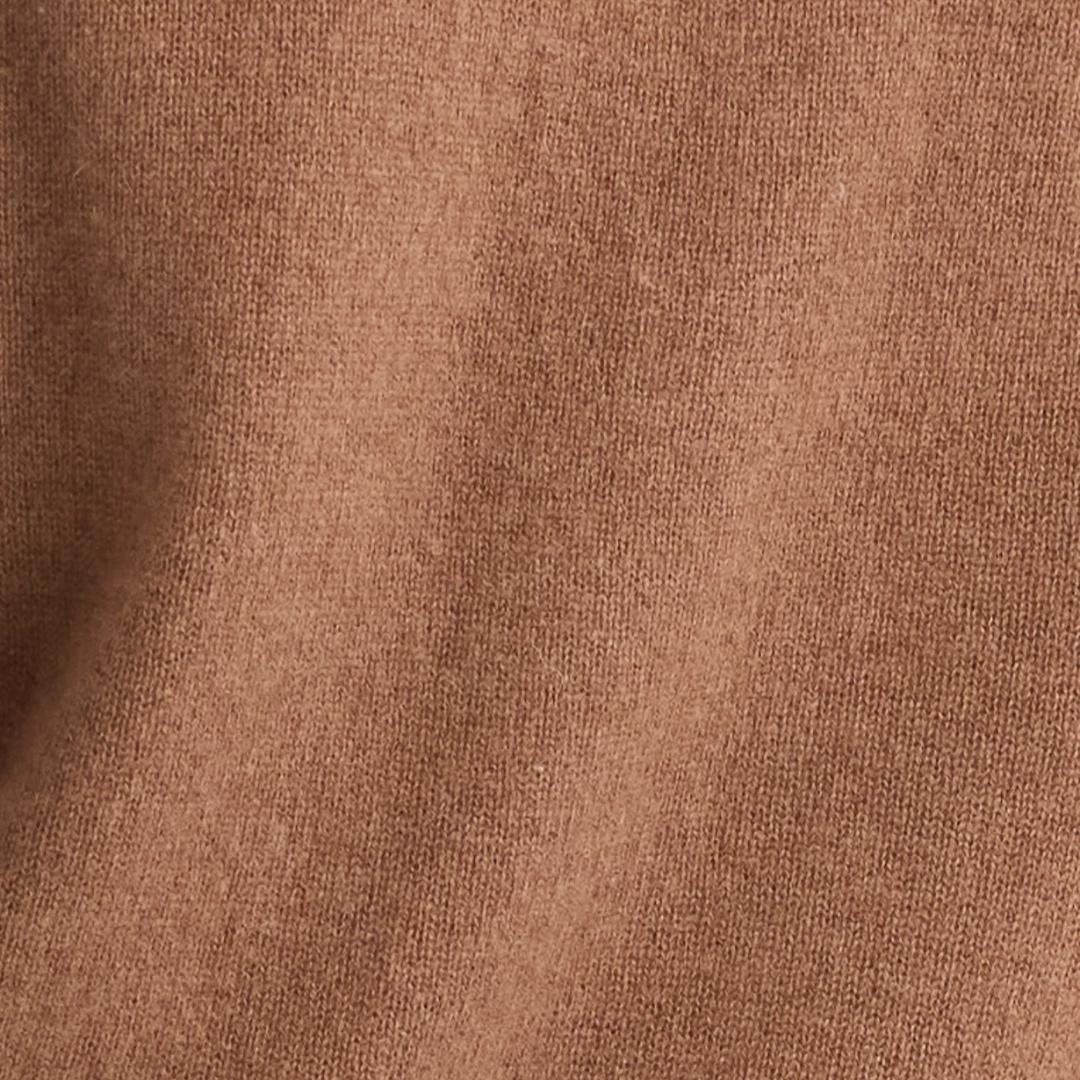 Summer Cashmere Polo in Saddle