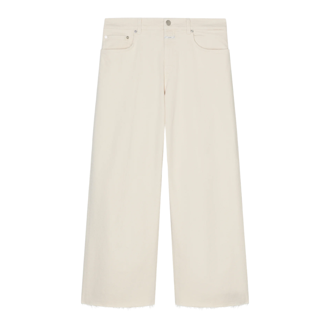 Jayla Wide Jeans in Ivory