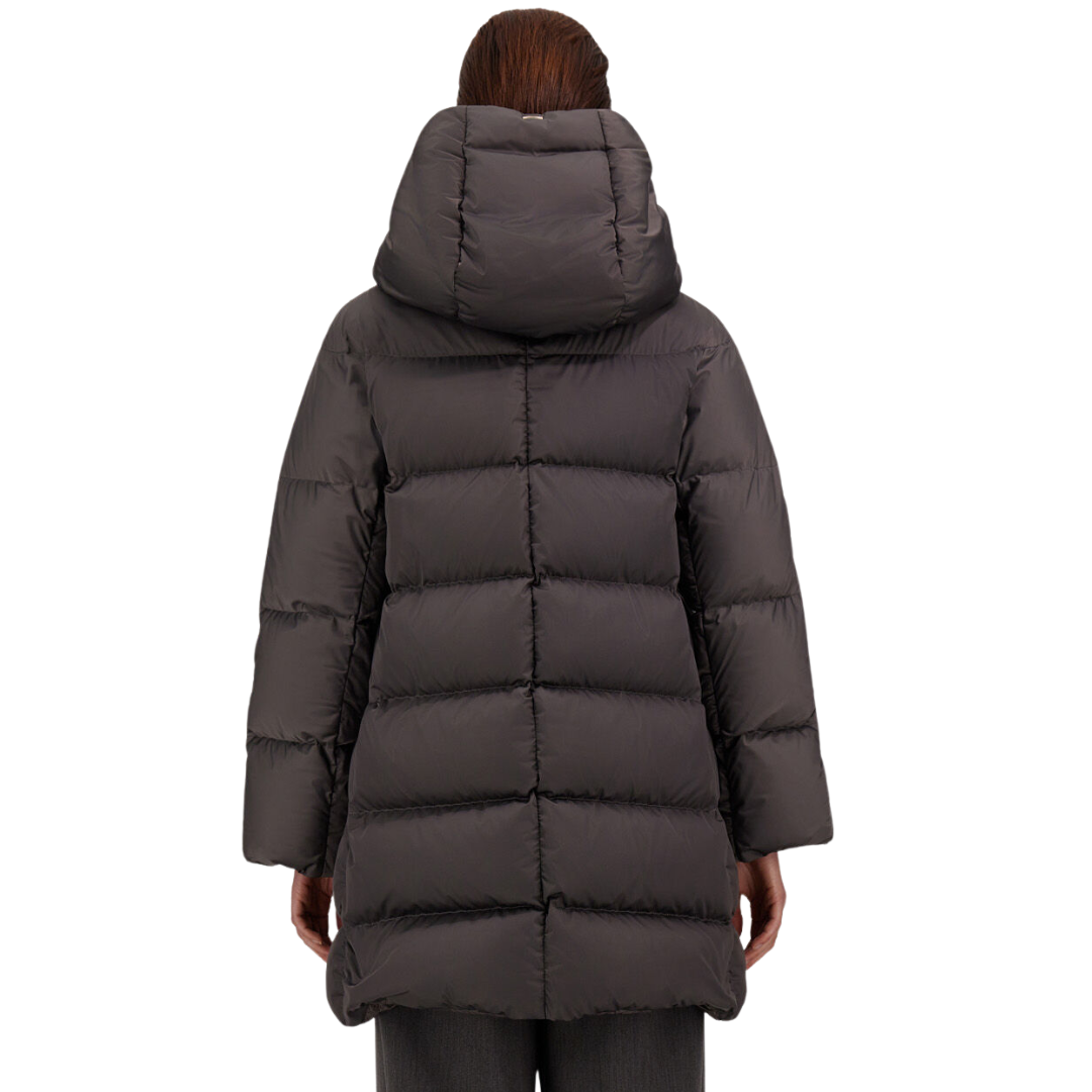 A-Shape Jacket in Satin in Anthracite