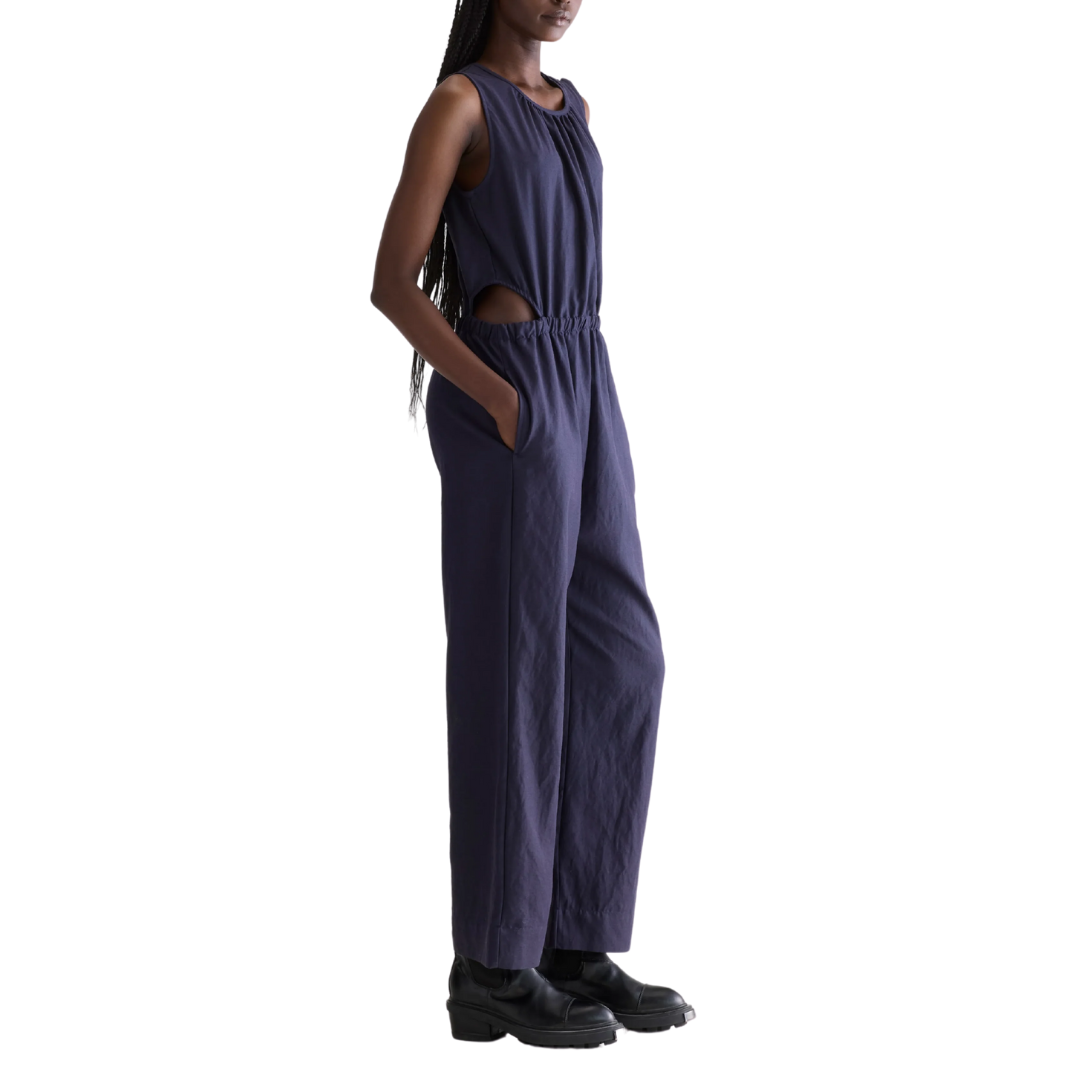 Papaye Wide Jumpsuit in Navy