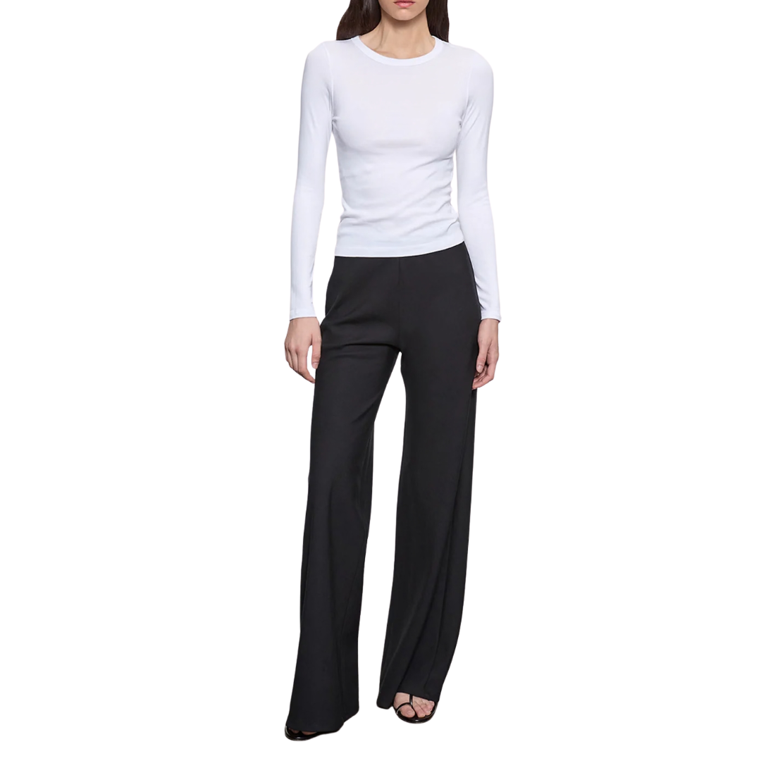 Twill Bias Pant in Black