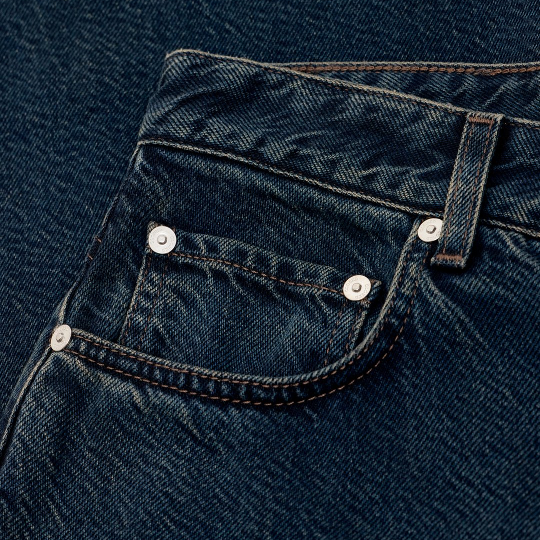 Jazzie Barrel Jeans in Dark Blue