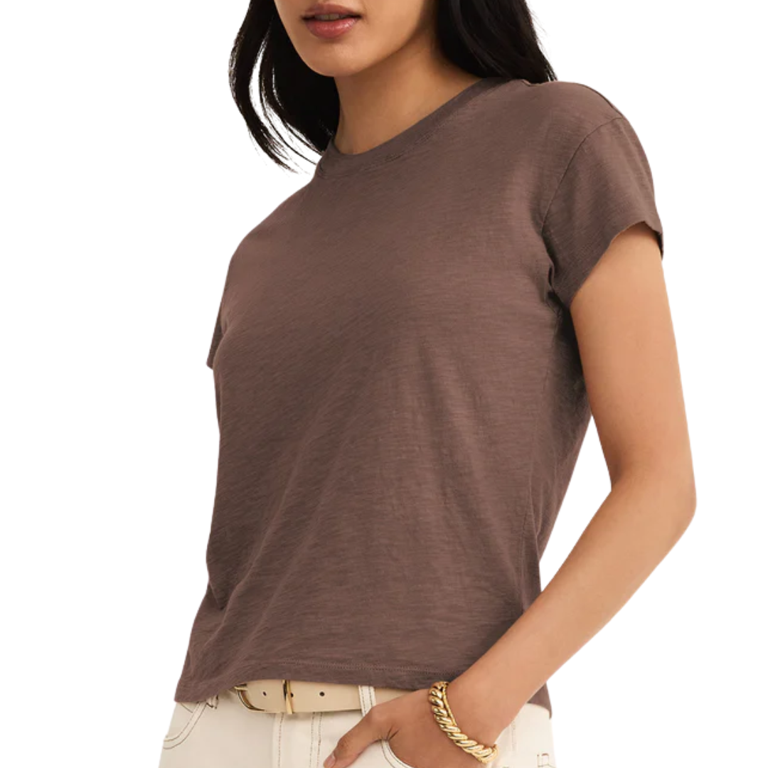 Modern Slub Tee in Tavern