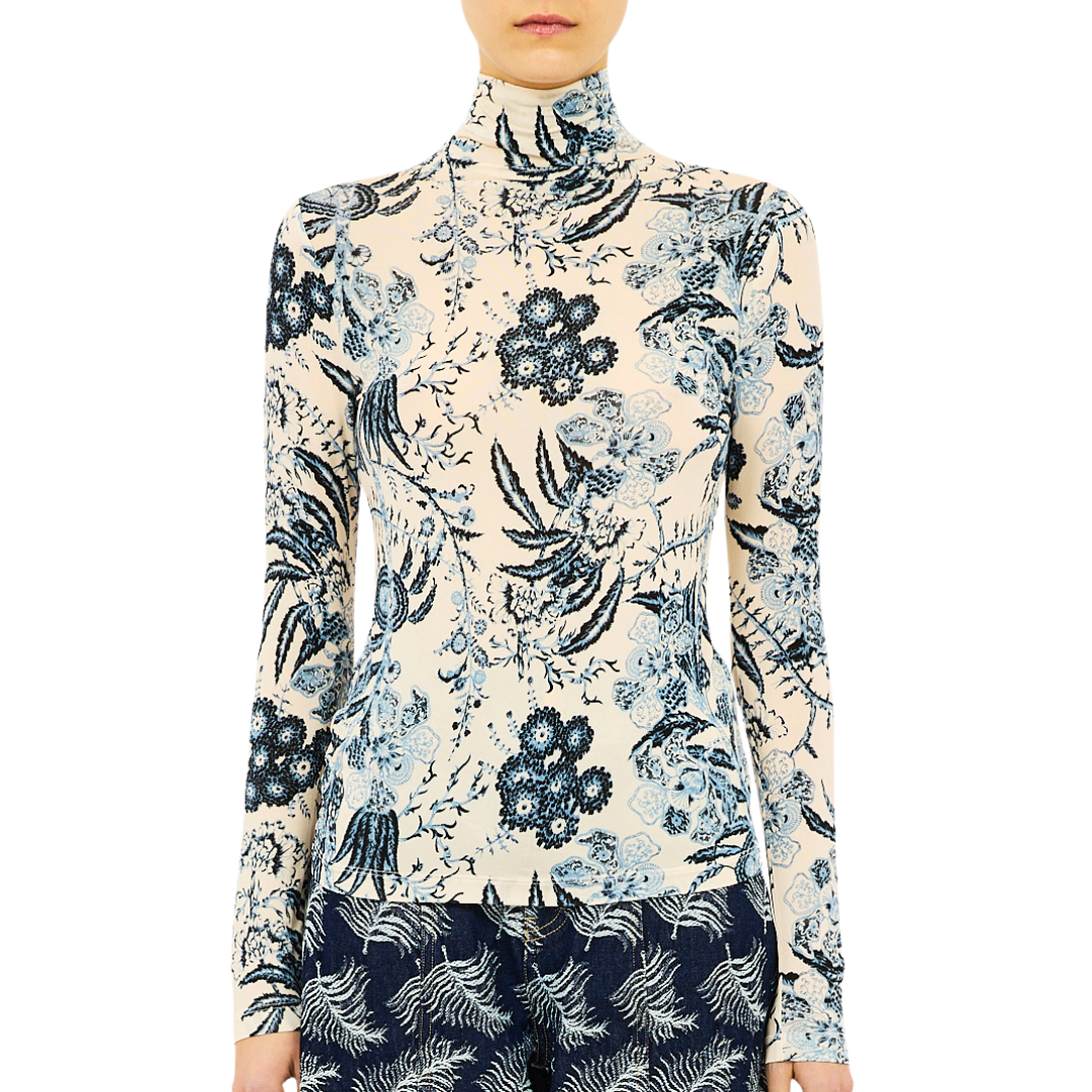 Aurelia Long Sleeve Jersey Top in Bali