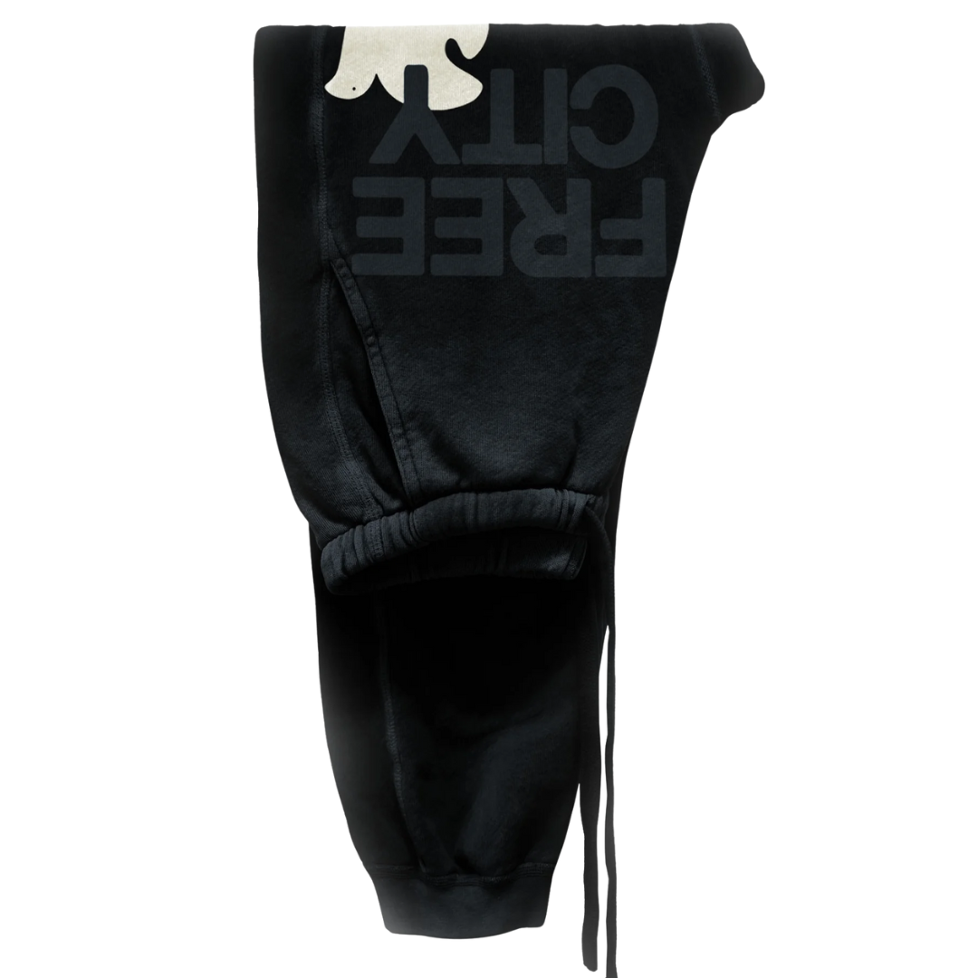 Freecitylarge Sunfades Sweatpants in Black Space